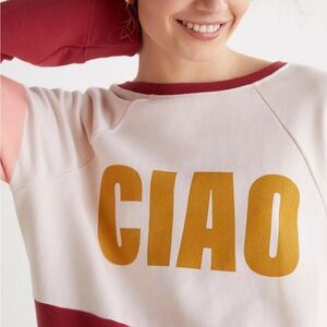 Anthropologie Women's Multicolor 'CIAO' Sweatshirt